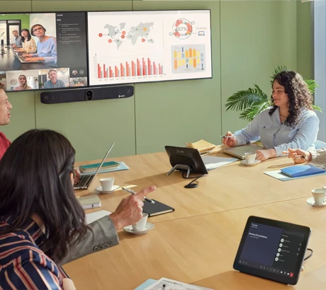 Sala de reuniões e videoconferência Sala de reuniões e videoconferência
