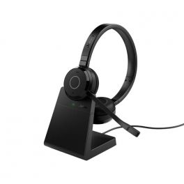 Jabra Evolve 65 TE Duo MS com base