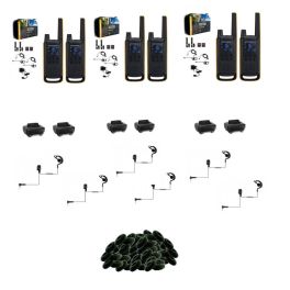 Pack Motorola 6x T82EX + Ohrhaken Headset + Ohrpolster + Ladeschale