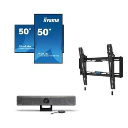 Pack iiyama ProLite LH5060UHS-B1AG + suporte + Barco ClickShare Bar CB Core com 1 botão