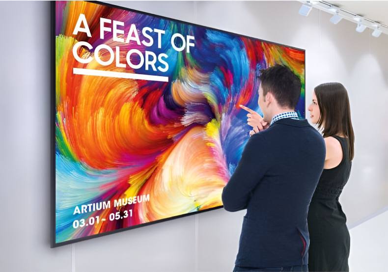 Ecrã de Samsung com cores UHD